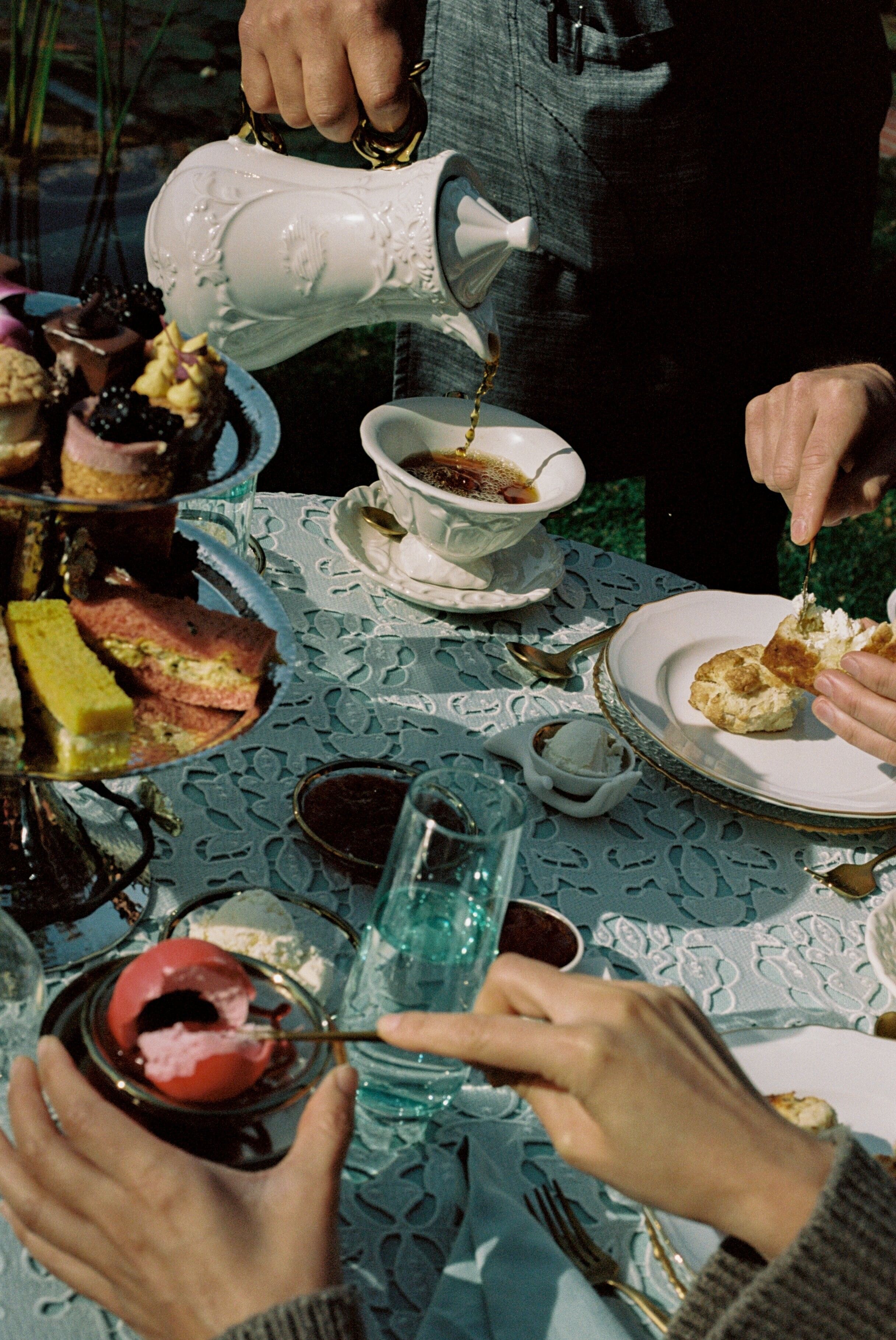 People enjoying a High Tea Service